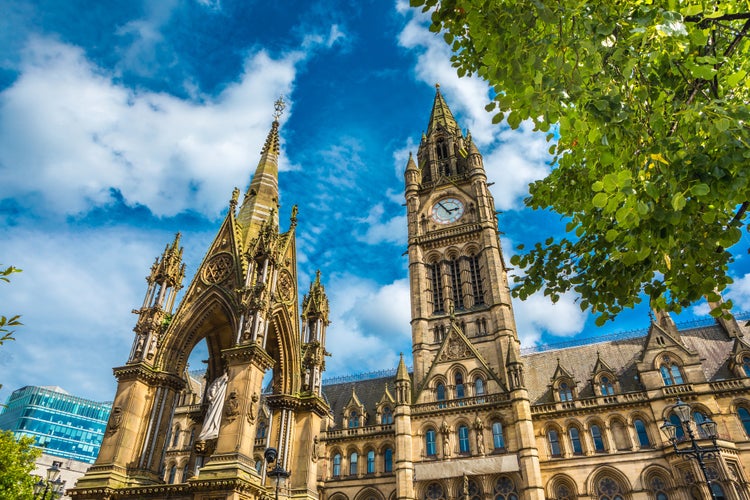 Photo of St Ann's Church in Manchester, England.