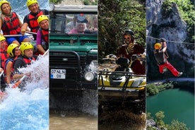 Antalya Super Combo avec rafting, safari jeep, quad et tyrolienne