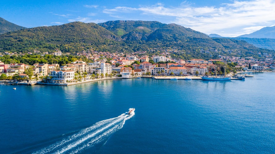 Photo of Tivat and Porto Montenegro.