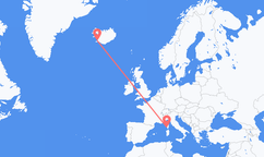 Reykjavík to Ajaccio