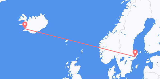 frá Íslandi til Svíþjóðar