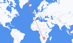 Vols de Gaborone, le Botswana à Reykjavík, Islande