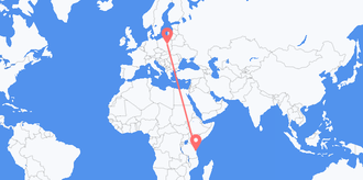 Flights from Tanzania to Poland