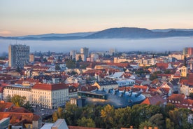 Aerial View Of Graz City Center - Graz, Styria, Austria, Europe.