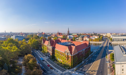 Wroclaw National Museum aerial view