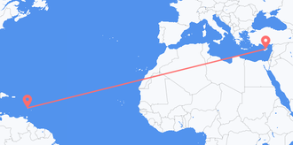 St. Lucia to Cyprus