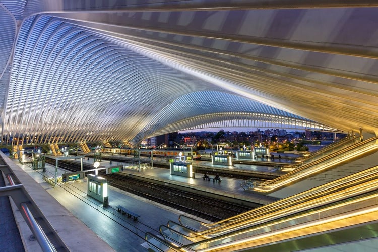 Liege-Guillemins railway station in Liege, Belgium.jpg