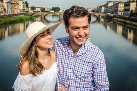 Eksklusivt fotoshoot på taket og broene i Firenze