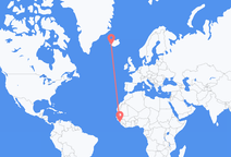 Conakry à Reykjavik