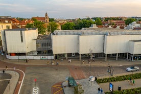 Aerial view of Vilnius old city.