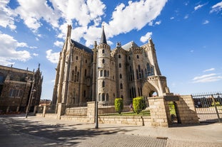 photo of an aerial panoramic view of the city medieval Castle of la Mota in Medina del Campo, Valladolid, Castilla y Leon, Spain.