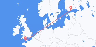 Finland to Guernsey