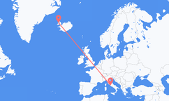 Flights from Rome to Ísafjörður