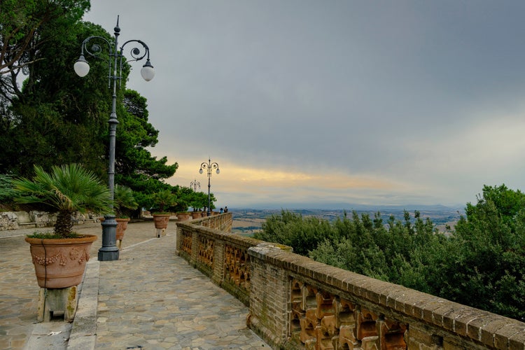 Photo of view from the city of Osimo, Marche region of Italy.