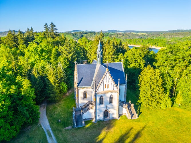 Aerial view of Schwarzenberg Vault ,Germany.