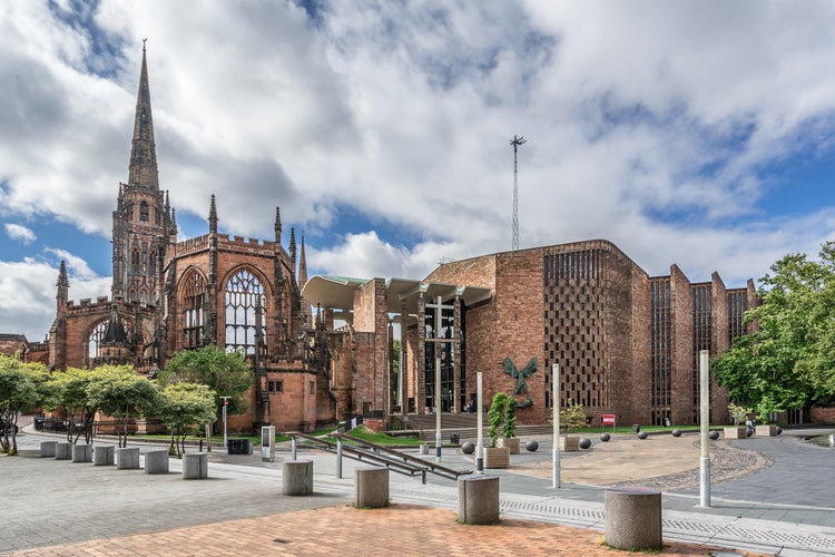 photo of Coventry Cathedral in the county of Warwickshire England.