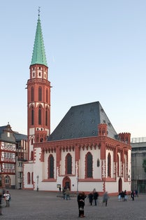 photo of view of Frankfurt, Germany - MAY 2011: View of the Old St Nicholas Church, Frankfurt Oder, Germany.