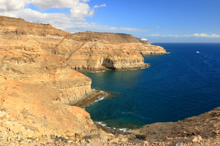 The Puerto Rico beach and amadores in Gran Canaria.