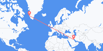 Voli dal Kuwait alla Groenlandia
