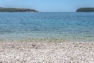 Photo of panoramic aerial view of the old town of Dubrovnik, Croatia seen from Bosanka viewpoint on the shores of the Adriatic Sea in the Mediterranean Sea.