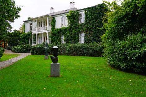 Photo of view of the Louisiana Museum of Modern Art , Denmark.