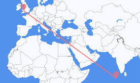 Flights from the Maldives to Wales