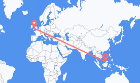 Flights from Brunei to Wales