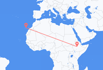 Flights from Addis Ababa to Tenerife