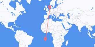 Vuelos de Santa Elena a Países Bajos