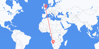 Flights from Namibia to the United Kingdom