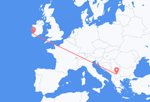 Vuelos de Killorglin, Irlanda a Skopie, Macedonia del Norte