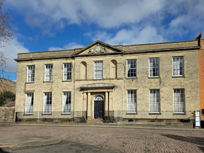 View of a Georgian building,Castle Hill, Lincoln, England