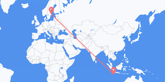 Christmas Island to Sweden