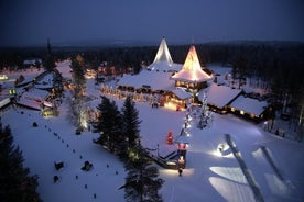 Vergnügen in der Arktis - Besuchen Sie Santa's Village und fahren Sie mit dem Schneemobil zur Rentierfarm