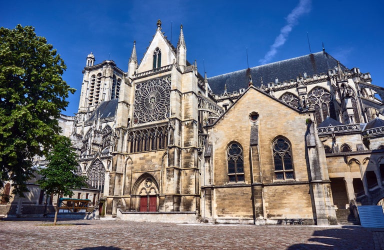 Gothic Saint-Pierre-et-Saint-Paul Cathedral in Troyes, France