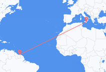 Flights from Paramaribo to Catania