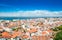 Photo of aerial view of Arcachon and Atlantic ocean, France.