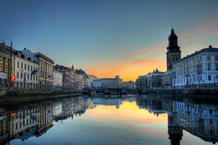 Canal in the historic centre of Gothenburg, Sweden.