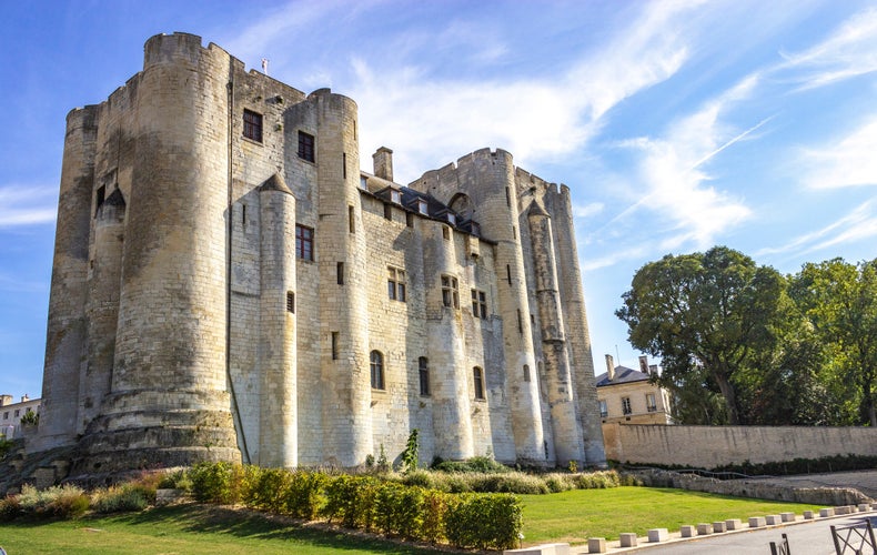 photo of view of Old castle in the center of Niort, France.