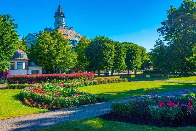 Jomas iela street in Jurmala, latvia..