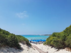 Photo of aerial view of Ayia Napa cityscape, Cyprus.