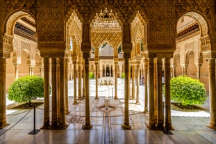 Granada, Andalusia,Spain Europe - Panoramic view of Alhambra.