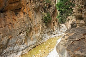 Imbros Gorge -vaelluspäiväretki, joka sisältää perinteisen kreetalaisen välipalan