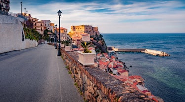 Photo of the city of Scilla in the Province of Reggio Calabria, Italy.