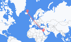 Flights from Yanbu to Egilsstaðir