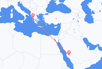 사우디 아라비아 만약에 타에서 출발해 그리스 프레베자에게(으)로 가는 항공편