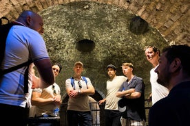 Belgrade: Underground Tour with Riverside Sparkling Wine