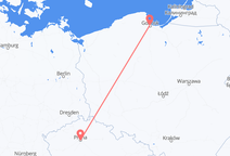 Flyg från Gdańsk till Prag