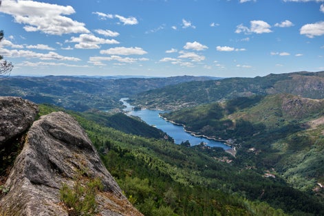 Photo of Cavado river and Peneda-Geres National Park, Gerês, Portugal.