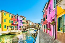 Excursão de barco semi-particular de meio dia em Murano e Burano